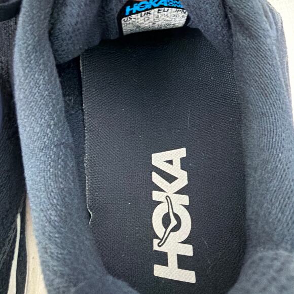 Hoka One One Clifton 10 Shoes Mens Size 12.5 Wide 2E EE Navy Blue White Running main image 6